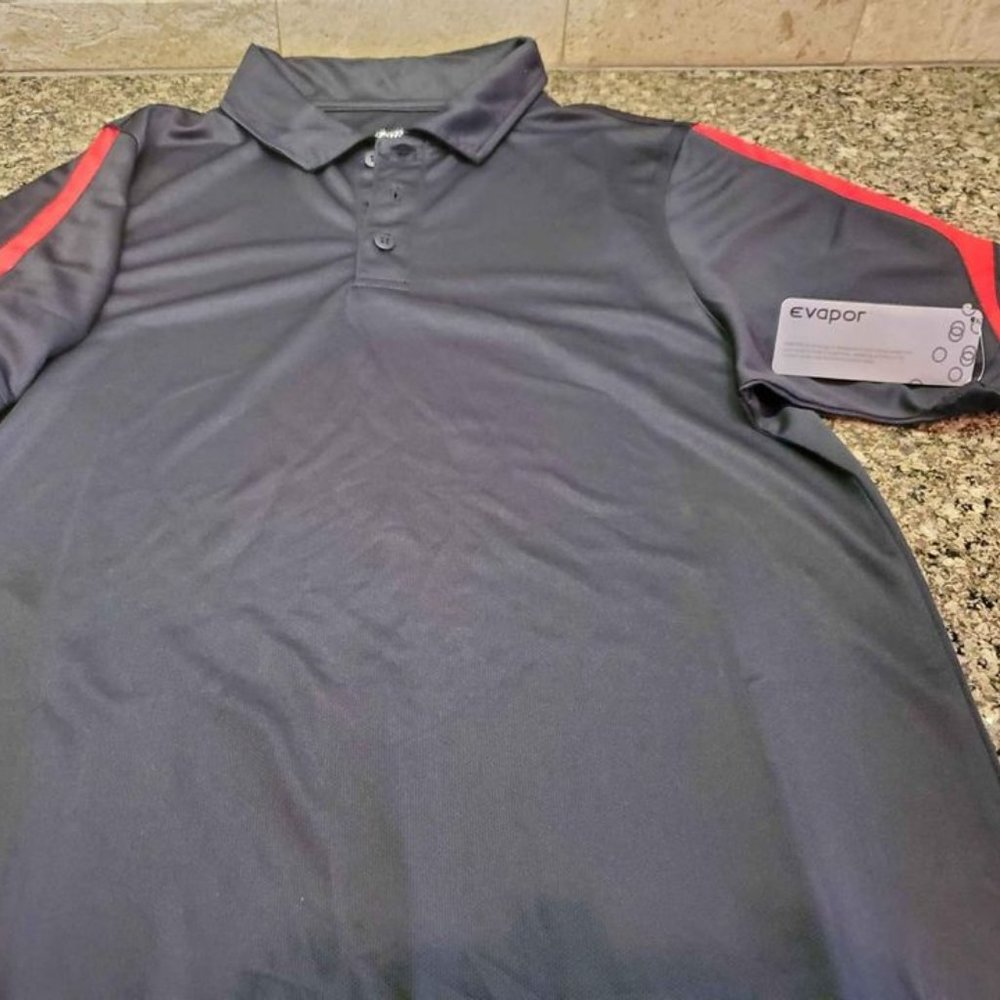 NEW Eastbay Mens short sleeve polo - Black - Small